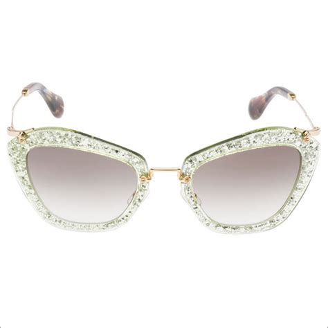 miu miu glitter sunglasses knock off